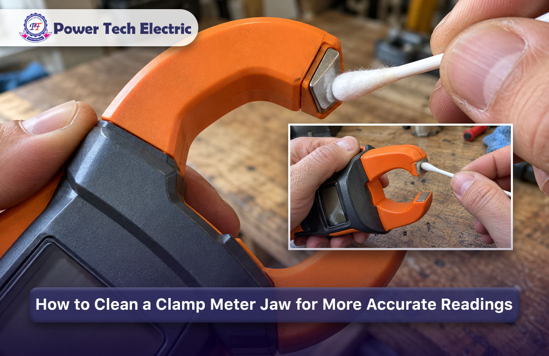 how to clean clamp meter jaw